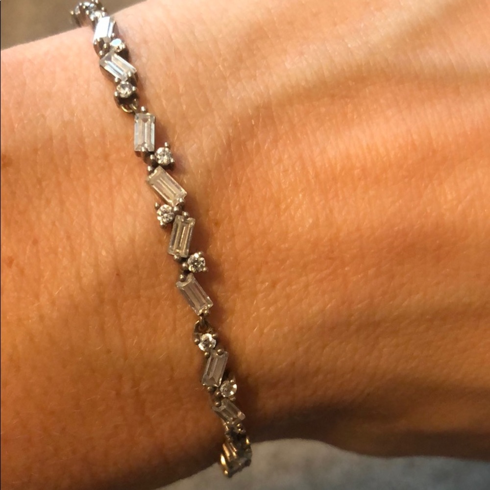 Authentic baguette Pandora bracelet